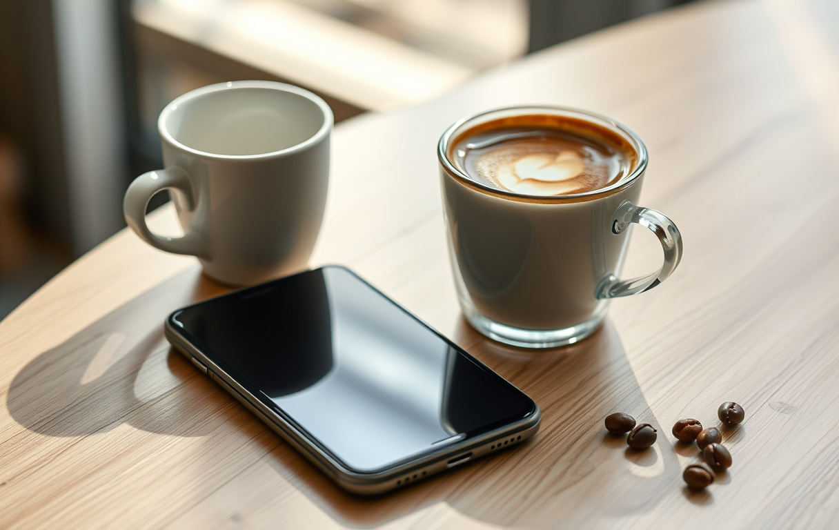 Mobiltelefon med velkomstbonus-tilbud.