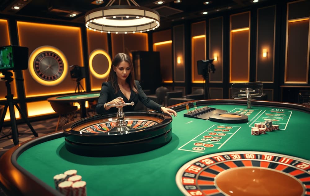 Live roulette med dealer i studio